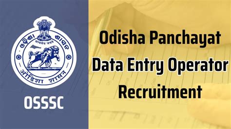 osscsc|OSSSC Panchayat DEO Recruitment 2024 .